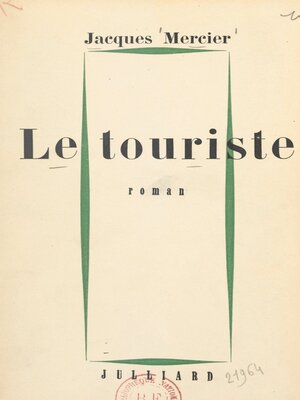 cover image of Le touriste